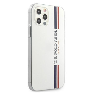 Оригинален гръб US POLO Tricolor USHCP12LPCUSSWH - iPhone 12 Pro Max бял - Img 4
