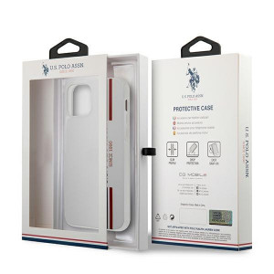 Оригинален гръб US POLO Tricolor USHCP12SPCUSSWH - iPhone 12 mini бял - Img 10