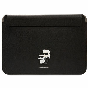 Оригинален калъф за лаптоп KARL LAGERFELD Saffiano Karl&Choupette KLCS16SAKCPMK 16" черен - Img 1
