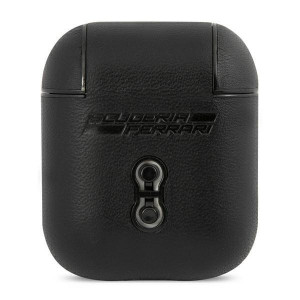 Оригинален калъф за слушалки FERRARI On Track Leather FESA2LEBK - AirPods черен - Img 3