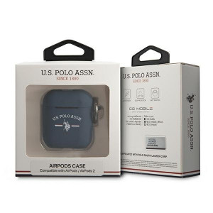 Оригинален калъф за слушалки US Polo USACA2SFGV - AirPods сив / тъмносин - Img 3