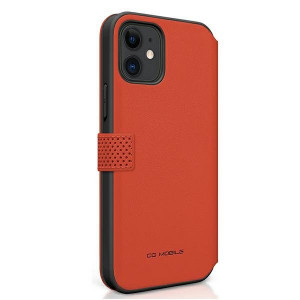 Оригинален калъф тип книга FERRARI Track Perforated FESPEFLBKP12SRE - iPhone 12 mini червен - Img 3