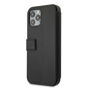 Оригинален калъф тип книга US POLO Polo Embroidery USFLBKP12MPUGFLBK - iPhone 12 / 12 Pro черен - Img 5