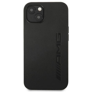 Оригинален твърд гръб AMG Leather Hot Stamped AMHCP13SDOLBK - iPhone 13 mini черен - Img 3