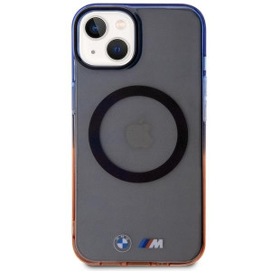 Оригинален твърд гръб BMW Gradient Bumper MagSafe BMHMP14SHTGE - iPhone 14 сив - Img 3