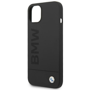 Оригинален твърд гръб BMW Silicone Signature BMHMP14MSLBLBK MagSafe - iPhone 14 Plus черен - Img 7