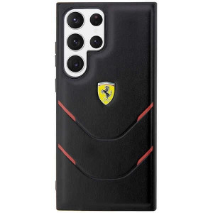 Оригинален твърд гръб FERRARI Hot Stamp Lines FEHCS23LPBAK - Samsung Galaxy S23 Ultra черен - Img 3