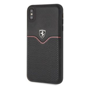 Оригинален твърд гръб FERRARI Off Track Victory FEOVEHCI65BK - iPhone XS Max черен - Img 3
