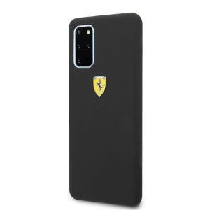 Оригинален твърд гръб FERRARI Silicone FESSIHCS67BK - Samsung Galaxy S20+ / S20+ 5G черен - Img 2