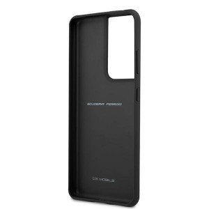 Оригинален твърд гръб FERRARI Track Perforated FESPEHCS21LBK - Samsung Galaxy S21 Ultra 5G черен - Img 7