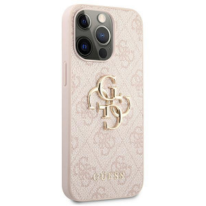 Оригинален твърд гръб GUESS 4G Big Metal Logo GUHCP13X4GMGPI - iPhone 13 Pro Max розов - Img 4