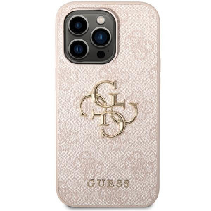 Оригинален твърд гръб GUESS 4G Big Metal Logo GUHCP15X4GMGPI - iPhone 15 Pro Max розов - Img 3