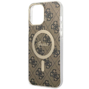 Оригинален твърд гръб GUESS 4G GUHMP13XH4STW - iPhone 13 Pro Max кафяв - Img 6