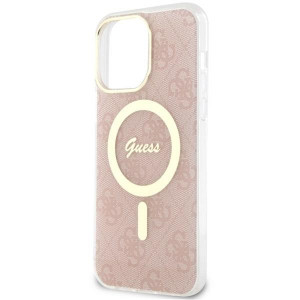 Оригинален твърд гръб GUESS 4G GUHMP14XH4STP - iPhone 14 Pro Max розов - Img 6