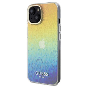 Оригинален твърд гръб GUESS IML Faceted Mirror Disco Iridescent - iPhone 13 / 14 / 15 многоцветен - Img 2