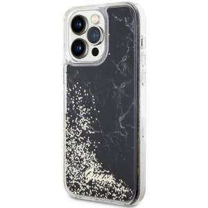 Оригинален твърд гръб GUESS Liquid Glitter Marble GUHCP14XLCSGSGK - iPhone 14 Pro Max черен - Img 2