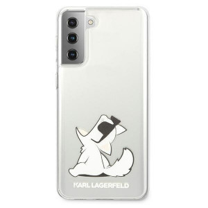 Оригинален твърд гръб KARL LAGERFELD Choupette Fun KLHCS21MCFNRC - Samsung Galaxy S21+ 5G прозрачен - Img 3