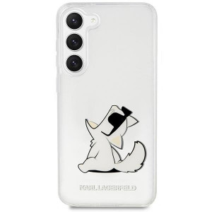 Оригинален твърд гръб KARL LAGERFELD Choupette Fun KLHCS23MCFNRC - Samsung Galaxy S23+ прозрачен - Img 3