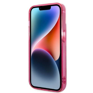 Оригинален твърд гръб KARL LAGERFELD Gradient Ikonik Karl & Choupette KLHCP14MTGKCP - iPhone 14 Plus розов - Img 5
