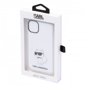Оригинален твърд гръб KARL LAGERFELD Ikonik Choupette KLHCN61HNCHTCT - iPhone 11 прозрачен - Img 12