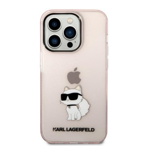 Оригинален твърд гръб KARL LAGERFELD Ikonik Choupette KLHCP14LHNCHTCP - iPhone 14 Pro розов - Img 3