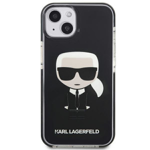 Оригинален твърд гръб KARL LAGERFELD Ikonik Karl KLHCP13STPEIKK - iPhone 13 mini черен - Img 3