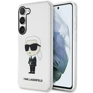 Оригинален твърд гръб KARL LAGERFELD Ikonik KARL LAGERFELD KLHCS23MHNIKTCT - Samsung Galaxy S23+ прозрачен - Img 1
