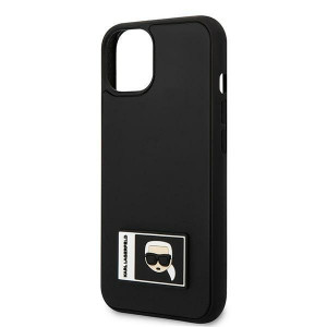 Оригинален твърд гръб KARL LAGERFELD Ikonik Patch KLHCP13S3DKPK - iPhone 13 mini черен - Img 6