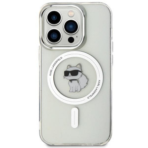 Оригинален твърд гръб KARL LAGERFELD IML Choupette MagSafe - iPhone 15 Pro прозрачен - Img 3