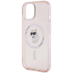 Оригинален твърд гръб KARL LAGERFELD IML Choupette MagSafe - iPhone 15 розов - Img 6