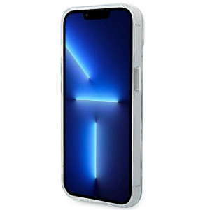 Оригинален твърд гръб KARL LAGERFELD Karl & Choupette Aluminum KLHMP14MHKCT MagSafe - iPhone 14 Plus прозрачен - Img 5