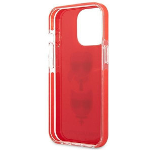 Оригинален твърд гръб KARL LAGERFELD Karl & Choupette Head KLHCP13LTPE2TR - iPhone 13 Pro червен - Img 7