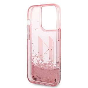 Оригинален твърд гръб KARL LAGERFELD Liquid Glitter Big KL KLHCP14LLBKLCP - iPhone 14 Pro розов - Img 7