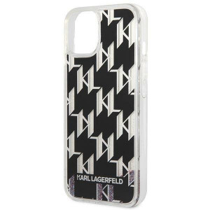 Оригинален твърд гръб KARL LAGERFELD Liquid Glitter Monogram KLHCP14MLMNMK - iPhone 14 Plus черен - Img 6