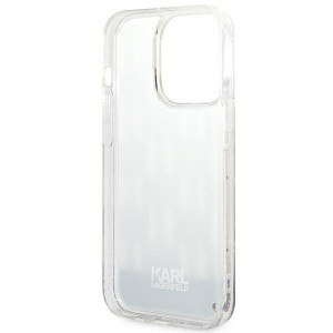 Оригинален твърд гръб KARL LAGERFELD Liquid Glitter Monogram KLHCP14XLMNMS - iPhone 14 Pro Max сребрист - Img 7