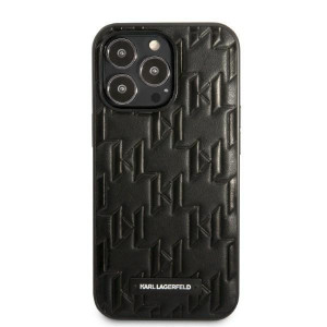 Оригинален твърд гръб KARL LAGERFELD Monogram Plaque KLHCP13XMNMP1K - iPhone 13 Pro Max черен - Img 3