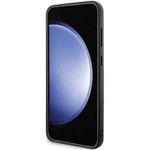 Оригинален твърд гръб KARL LAGERFELD Saffiano Karl & Choupette Metal Pin KLHCS24MPSAKCMPG - Samsung Galaxy S24+ S926 hardcase сив - Img 5