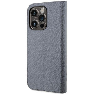 Оригинален твърд гръб KARL LAGERFELD Saffiano Karl & Choupette KLBKP14LSANKCPG - iPhone 14 Pro сребрист - Img 2