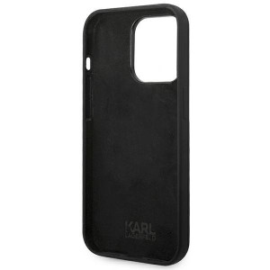 Оригинален твърд гръб KARL LAGERFELD Silicone Choupette Body KLHCP14LSLCTBK - iPhone 14 Pro черен - Img 7