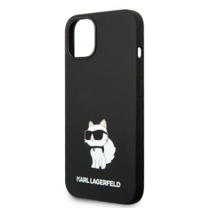 Оригинален твърд гръб KARL LAGERFELD Silicone Choupette KLHMP14MSNCHBCK MagSafe - iPhone 14 Plus черен - Img 6