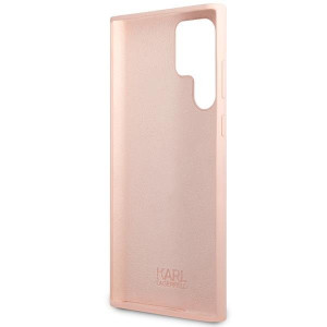 Оригинален твърд гръб KARL LAGERFELD Silicone Ikonik KLHCS23LSNIKBCP - Samsung Galaxy S23 Ultra розов - Img 7