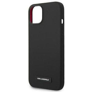 Оригинален твърд гръб KARL LAGERFELD Silicone Plaque KLHMP14SSLMP1K MagSafe - iPhone 14 черен - Img 6