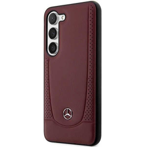 Оригинален твърд гръб MERCEDES Leather Urban MEHCS23MARMRE - Samsung Galaxy S23+ червен - Img 2