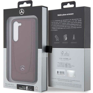 Оригинален твърд гръб MERCEDES Leather Urban MEHCS23SARMRE - Samsung Galaxy S23+ червен - Img 8