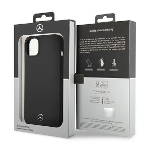 Оригинален твърд гръб MERCEDES Silicone MEHMP14SSILBK MagSafe - iPhone 14 черен - Img 4