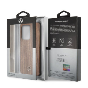 Оригинален твърд гръб MERCEDES Wood MEHCS69VWOLB - Samsung Galaxy S20 Ultra / S20 Ultra 5G кафяв - Img 7