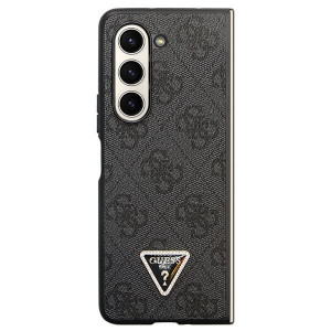 Оригинален твърд калъф GUESS Leather 4G Diamond Triangle - Samsung Galaxy Z Fold5 черен - Img 2
