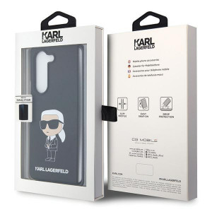 Оригинален твърд калъф KARL LAGERFELD Silicone Ikonik KLHCZFD5SNIKBCK - Samsung Galaxy Z Fold5 черен - Img 7
