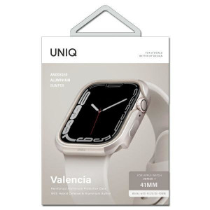Подсилен алуминиев калъф за корпус UNIQ Valencia - Apple Watch 40mm SE / 41mm Series 8 / 41mm Series 7 / 40mm Series 6 / 40mm Series 5 / 40mm Series 4 starlight - Img 3