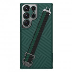 Подсилен гръб с каишка за китка Nillkin Strap - Samsung Galaxy S23 Ultra зелен - Img 1